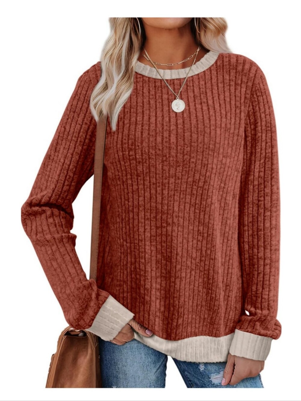 Caramel Colorblock Sweater